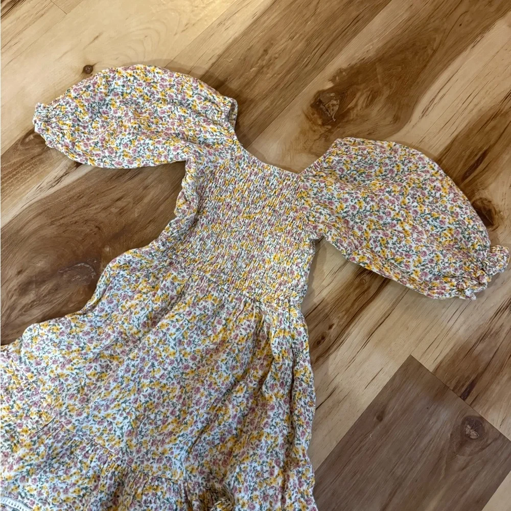 Jessica Simpson Multicolor Floral Puff Sleeve Dress - Picture 2 of 2